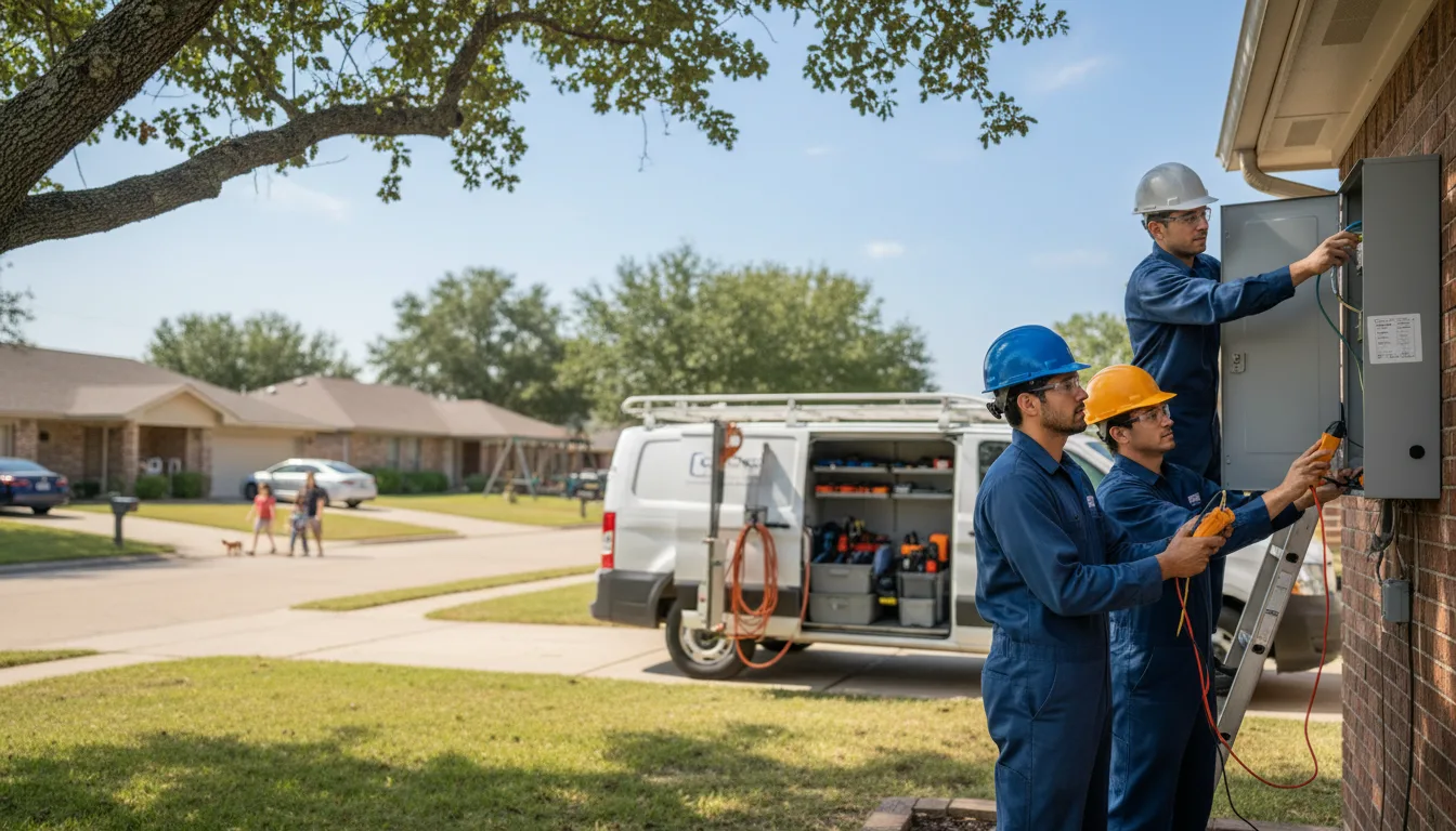 Certified electrician providing emergency electrical services in Colmar, PA